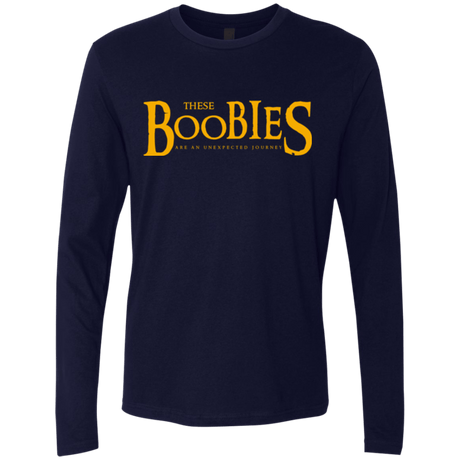 T-Shirts Midnight Navy / Small These boobies Men's Premium Long Sleeve