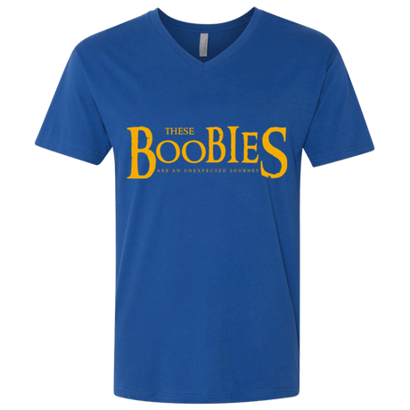T-Shirts Royal / X-Small These boobies Men's Premium V-Neck