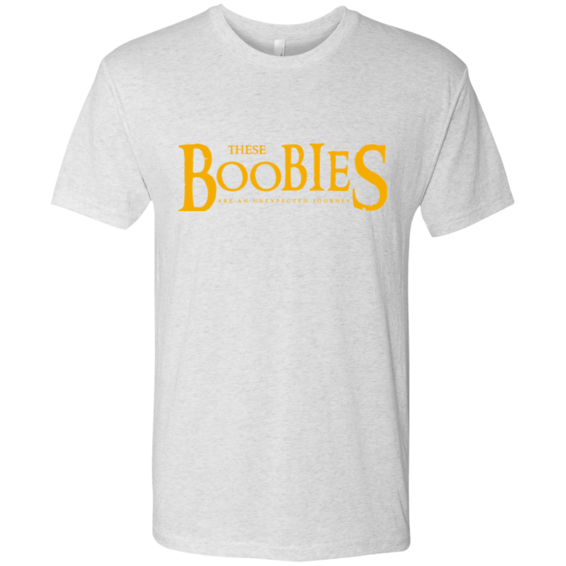 T-Shirts Heather White / Small These boobies Men's Triblend T-Shirt