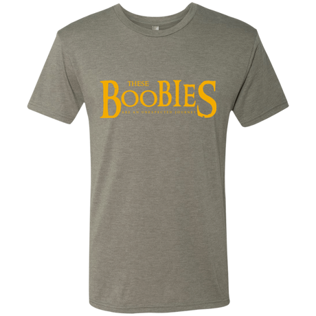 T-Shirts Venetian Grey / Small These boobies Men's Triblend T-Shirt