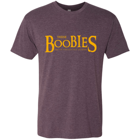 T-Shirts Vintage Purple / Small These boobies Men's Triblend T-Shirt