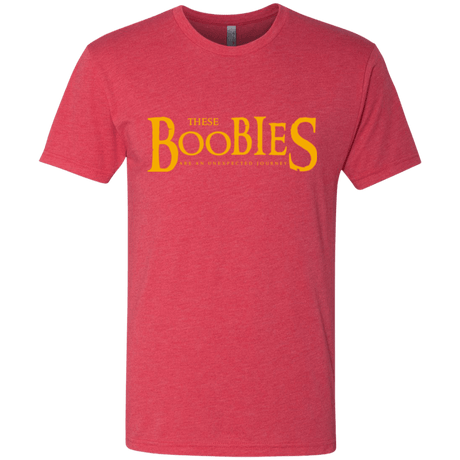 T-Shirts Vintage Red / Small These boobies Men's Triblend T-Shirt