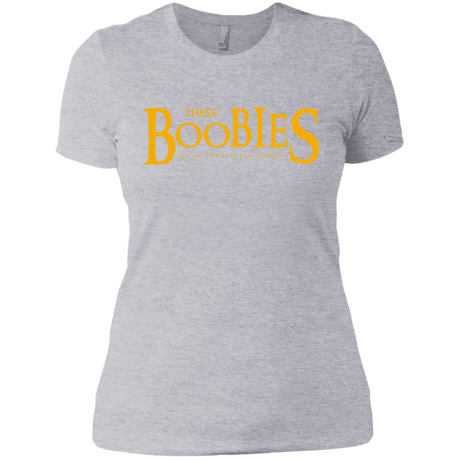 T-Shirts Heather Grey / X-Small These boobies Women's Premium T-Shirt