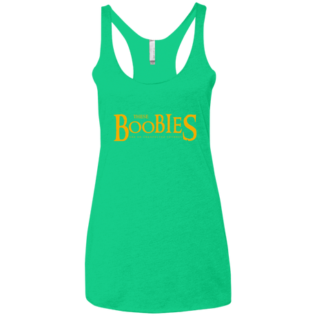 T-Shirts Envy / X-Small These boobies Women's Triblend Racerback Tank