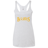 T-Shirts Heather White / X-Small These boobies Women's Triblend Racerback Tank