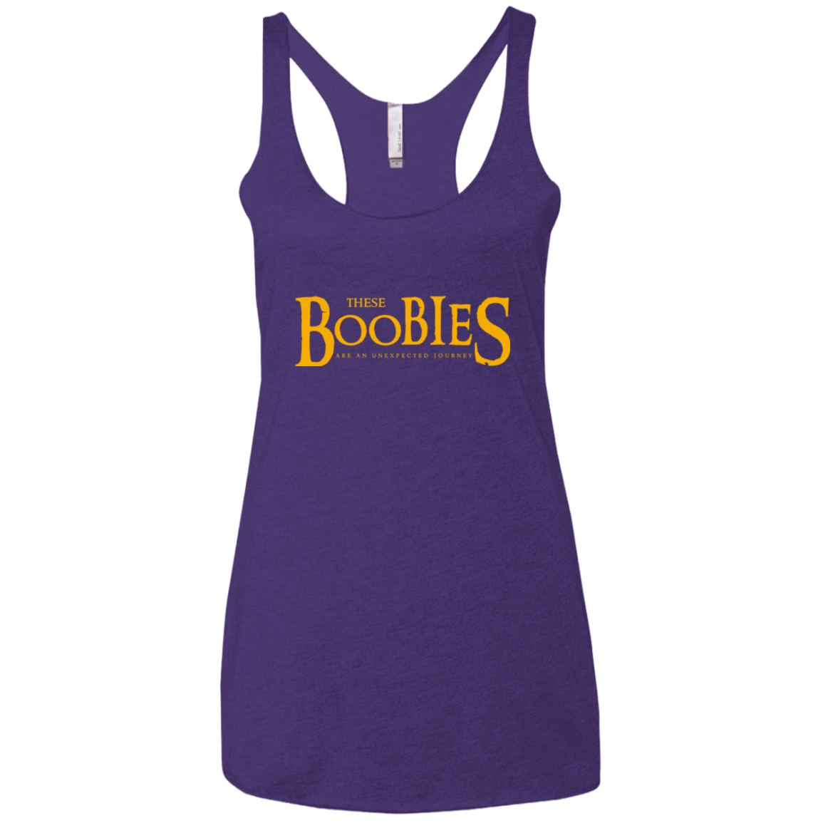 T-Shirts Purple / X-Small These boobies Women's Triblend Racerback Tank