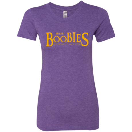 T-Shirts Purple Rush / Small These boobies Women's Triblend T-Shirt