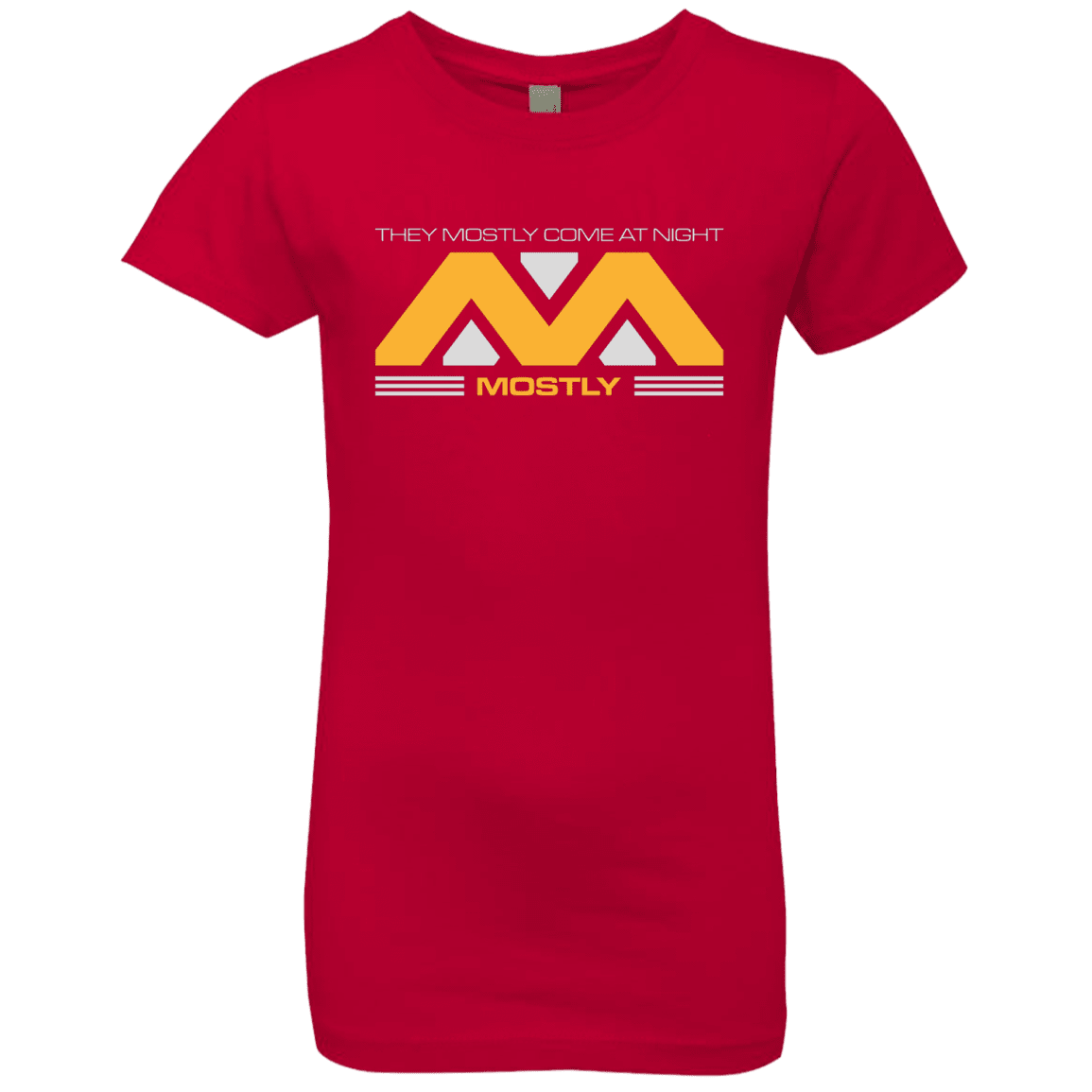 T-Shirts Red / YXS They Mostly Come At Night Mostly Girls Premium T-Shirt