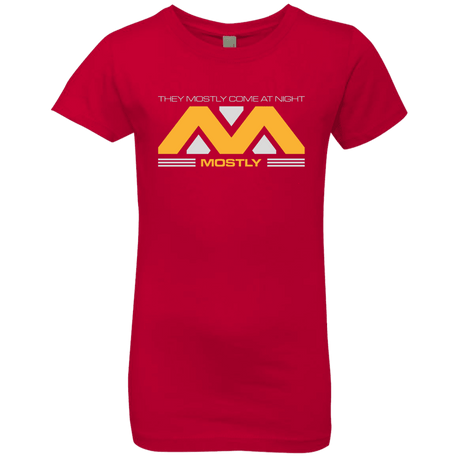 T-Shirts Red / YXS They Mostly Come At Night Mostly Girls Premium T-Shirt