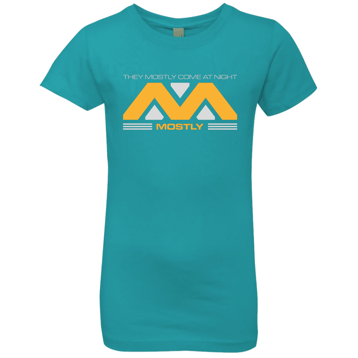 T-Shirts Tahiti Blue / YXS They Mostly Come At Night Mostly Girls Premium T-Shirt