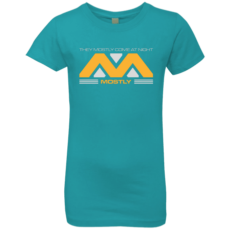 T-Shirts Tahiti Blue / YXS They Mostly Come At Night Mostly Girls Premium T-Shirt