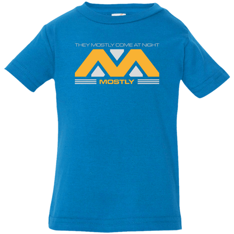 T-Shirts Cobalt / 6 Months They Mostly Come At Night Mostly Infant Premium T-Shirt