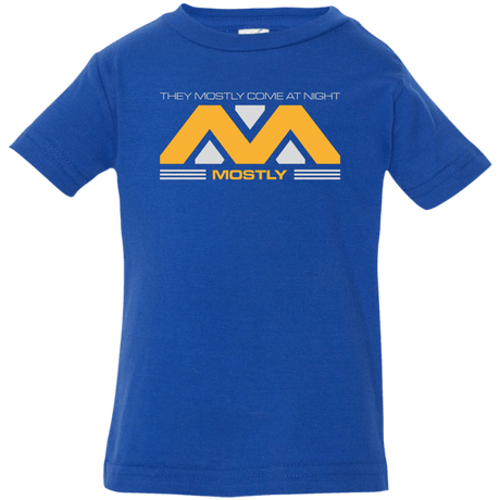 T-Shirts Royal / 6 Months They Mostly Come At Night Mostly Infant Premium T-Shirt