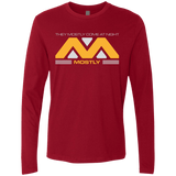 T-Shirts Cardinal / Small They Mostly Come At Night Mostly Men's Premium Long Sleeve