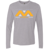 T-Shirts Heather Grey / Small They Mostly Come At Night Mostly Men's Premium Long Sleeve