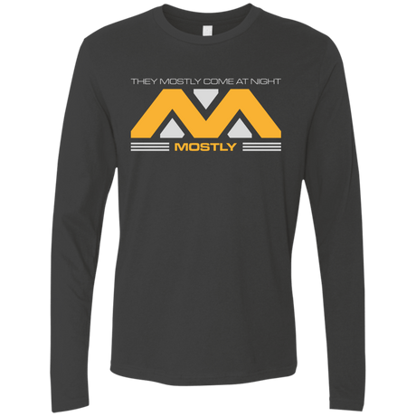 T-Shirts Heavy Metal / Small They Mostly Come At Night Mostly Men's Premium Long Sleeve