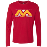 T-Shirts Red / Small They Mostly Come At Night Mostly Men's Premium Long Sleeve