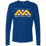 T-Shirts Royal / Small They Mostly Come At Night Mostly Men's Premium Long Sleeve