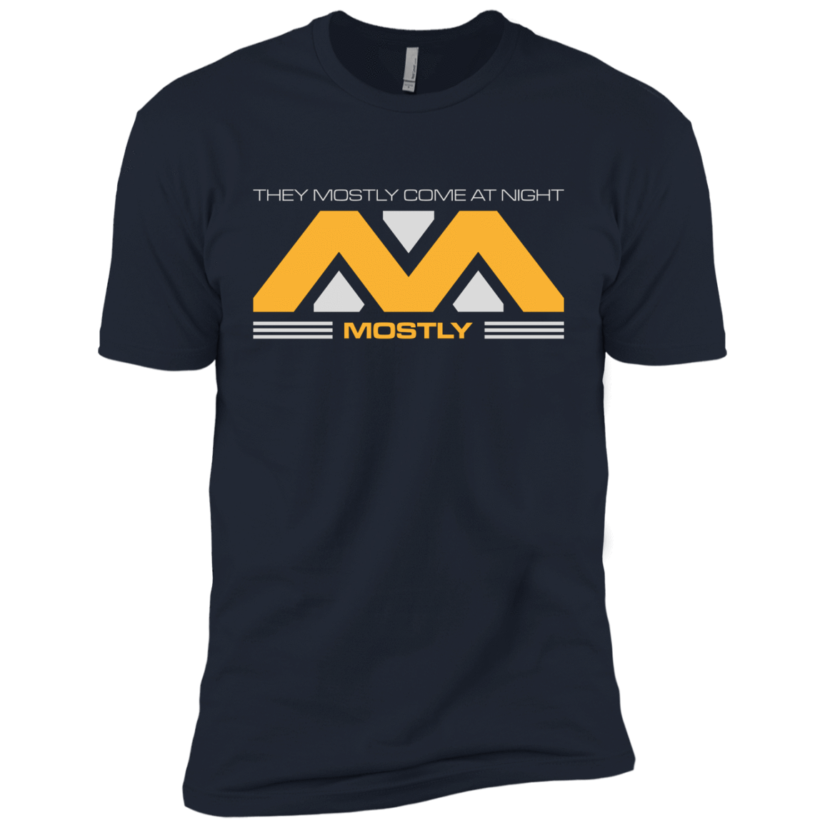 T-Shirts Midnight Navy / X-Small They Mostly Come At Night Mostly Men's Premium T-Shirt