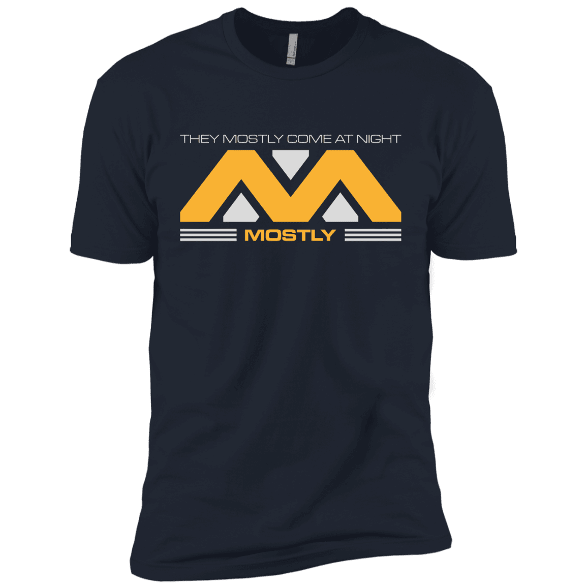 T-Shirts Midnight Navy / X-Small They Mostly Come At Night Mostly Men's Premium T-Shirt