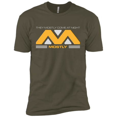 T-Shirts Military Green / X-Small They Mostly Come At Night Mostly Men's Premium T-Shirt