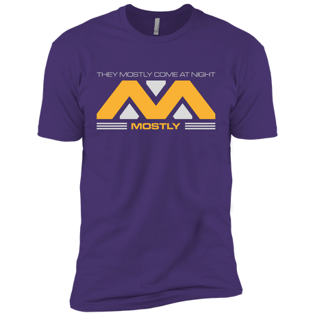 T-Shirts Purple / X-Small They Mostly Come At Night Mostly Men's Premium T-Shirt