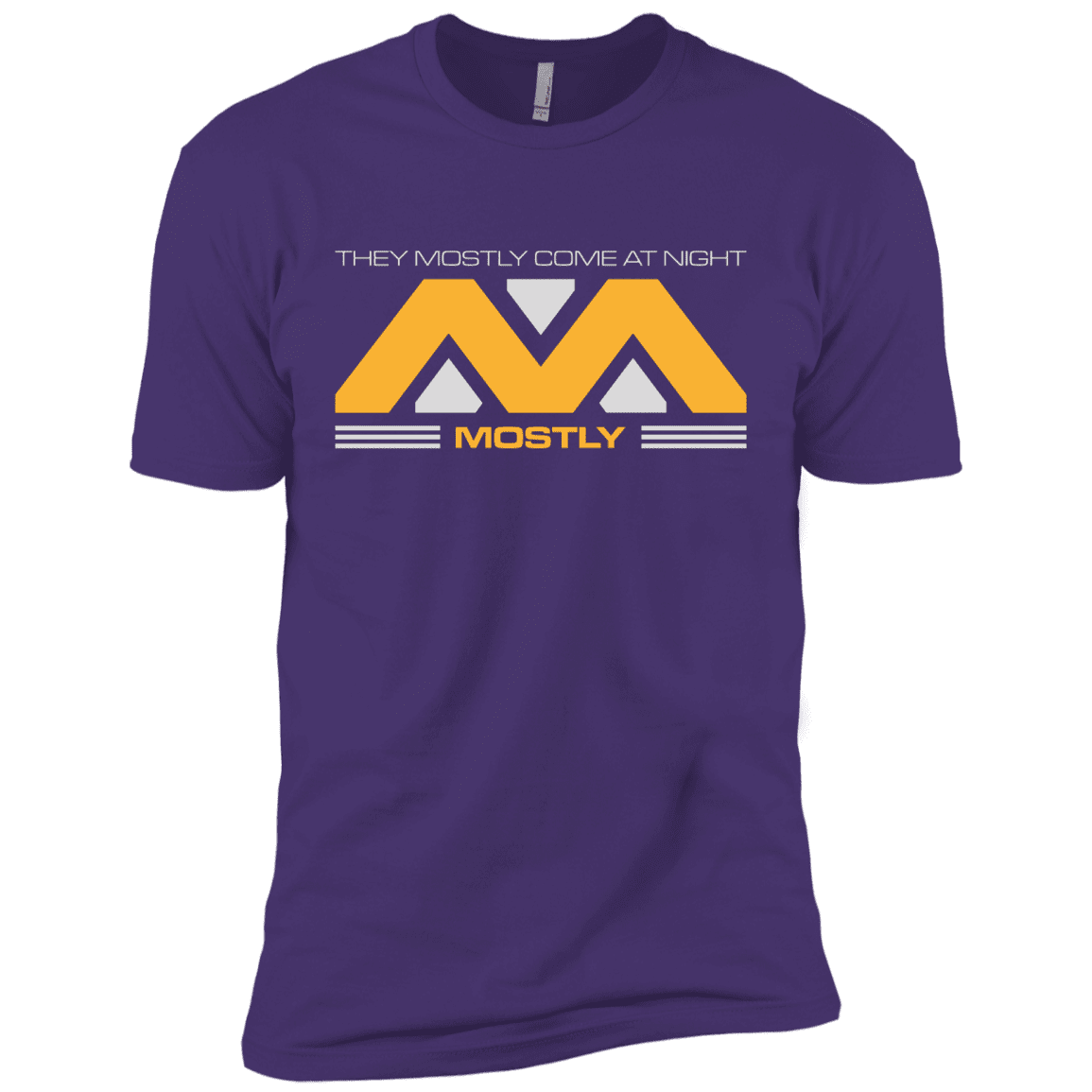 T-Shirts Purple / X-Small They Mostly Come At Night Mostly Men's Premium T-Shirt