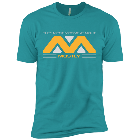 T-Shirts Tahiti Blue / X-Small They Mostly Come At Night Mostly Men's Premium T-Shirt