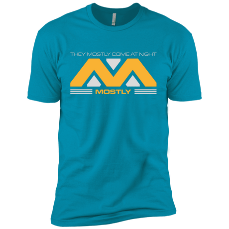 T-Shirts Turquoise / X-Small They Mostly Come At Night Mostly Men's Premium T-Shirt