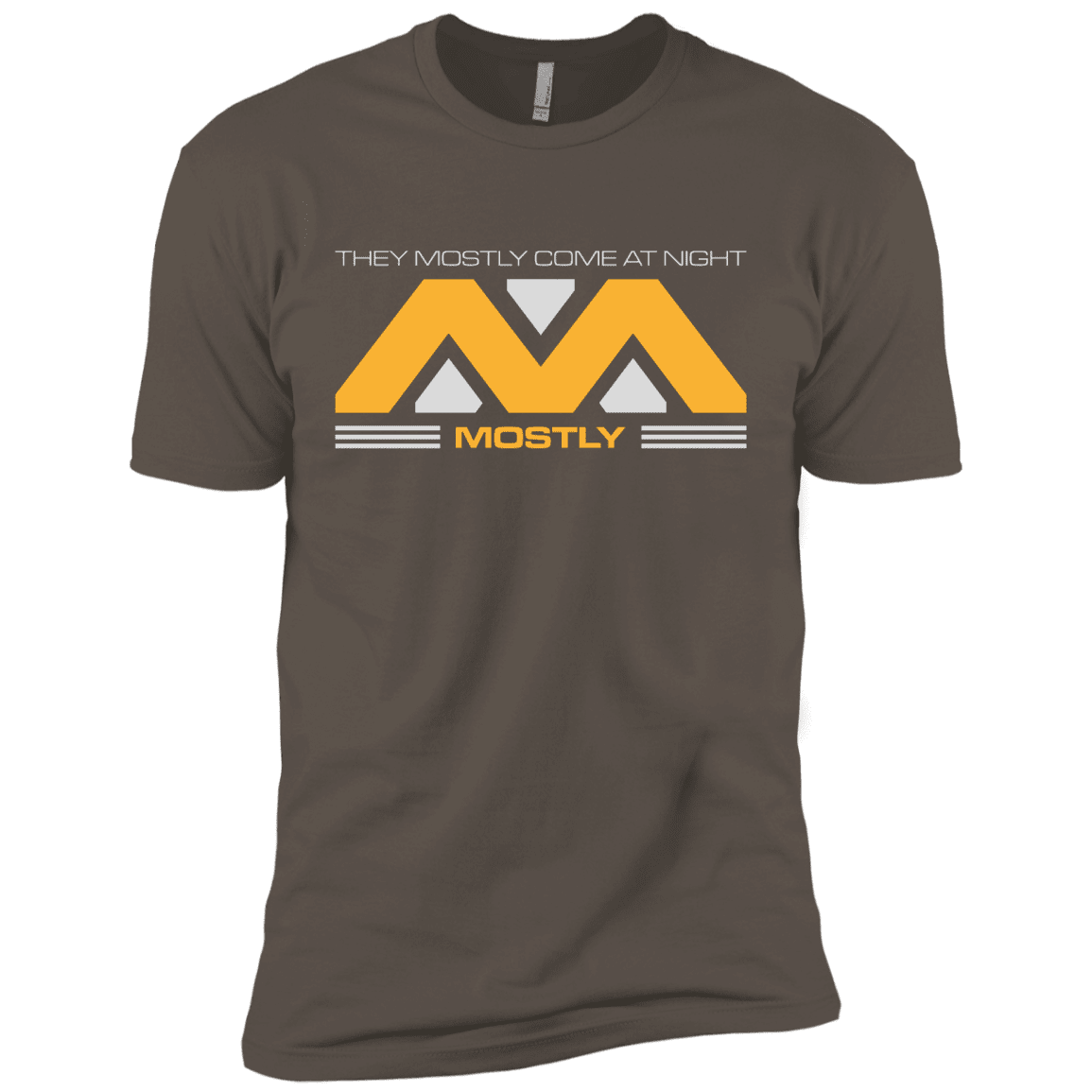 T-Shirts Warm Grey / X-Small They Mostly Come At Night Mostly Men's Premium T-Shirt