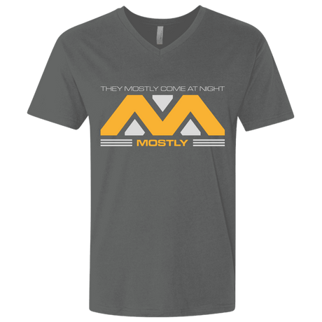 T-Shirts Heavy Metal / X-Small They Mostly Come At Night Mostly Men's Premium V-Neck