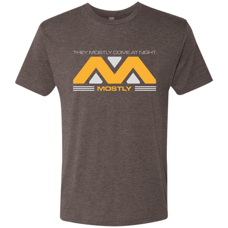T-Shirts Macchiato / Small They Mostly Come At Night Mostly Men's Triblend T-Shirt