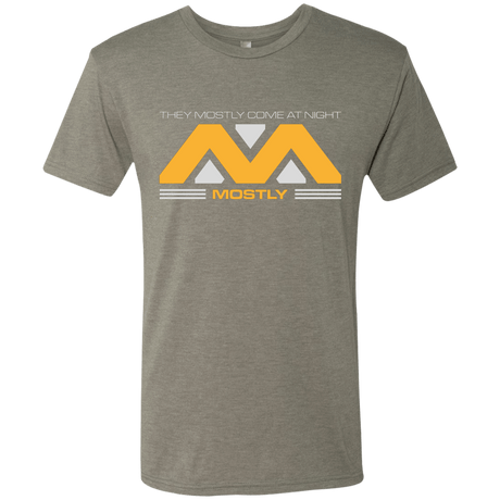 T-Shirts Venetian Grey / Small They Mostly Come At Night Mostly Men's Triblend T-Shirt