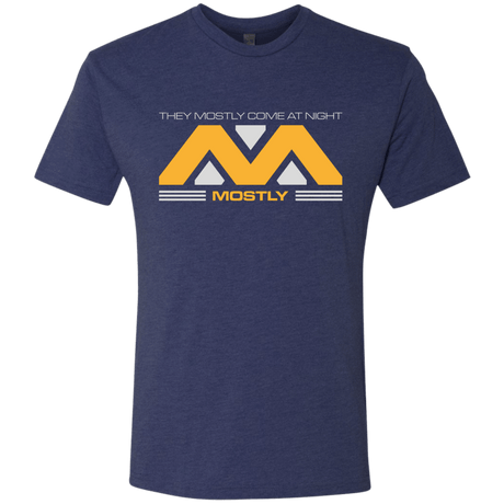T-Shirts Vintage Navy / Small They Mostly Come At Night Mostly Men's Triblend T-Shirt