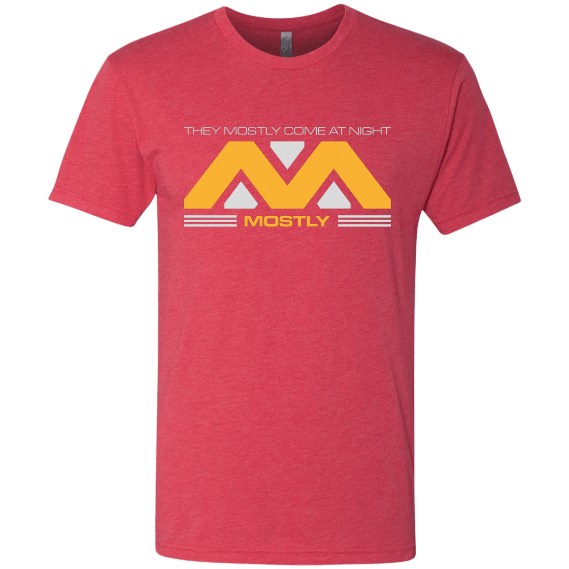 T-Shirts Vintage Red / Small They Mostly Come At Night Mostly Men's Triblend T-Shirt