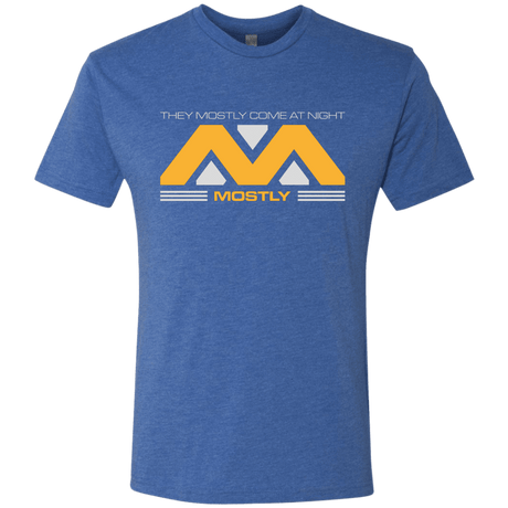 T-Shirts Vintage Royal / Small They Mostly Come At Night Mostly Men's Triblend T-Shirt