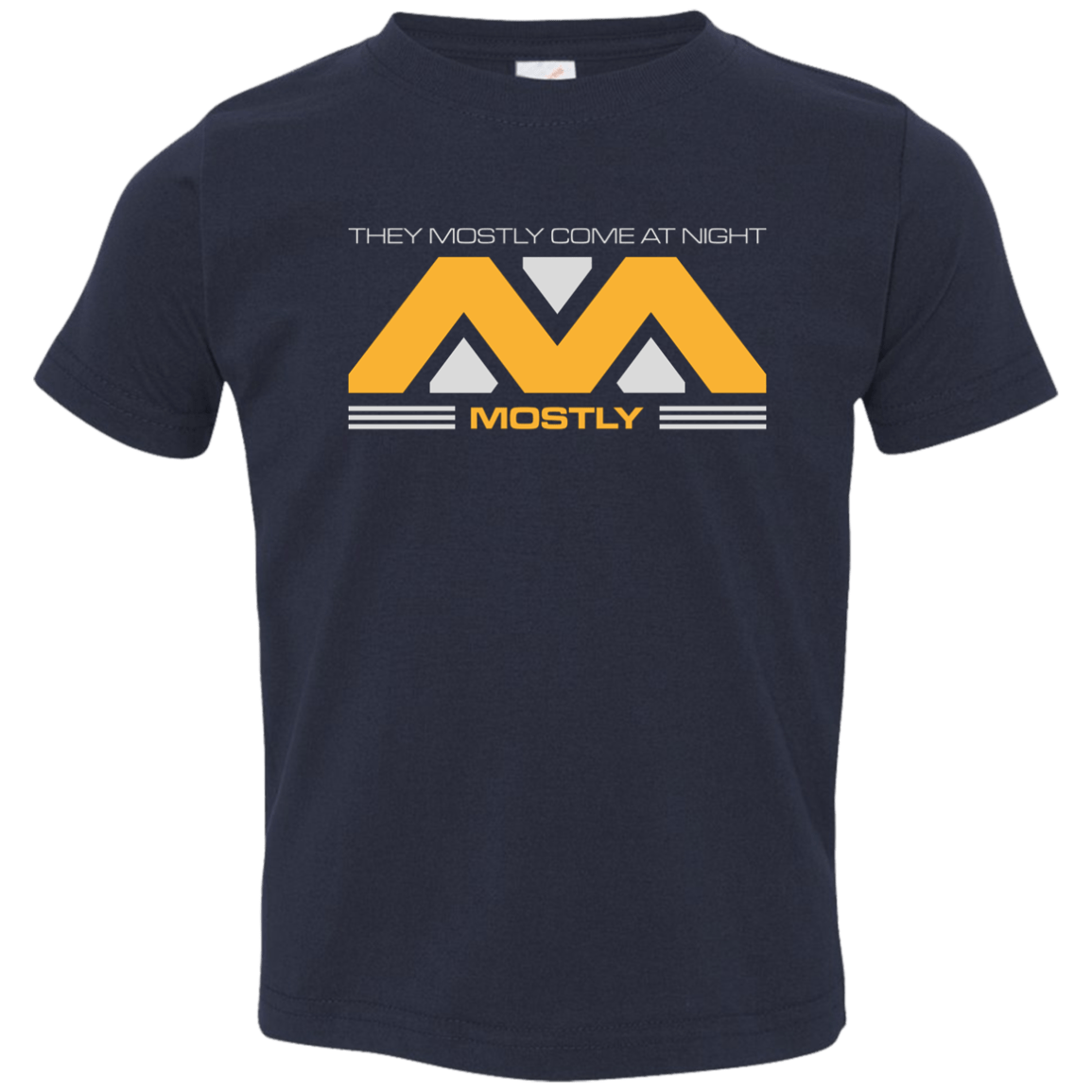 T-Shirts Navy / 2T They Mostly Come At Night Mostly Toddler Premium T-Shirt