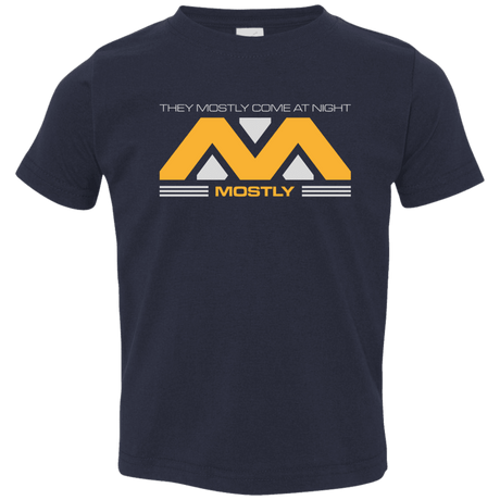 T-Shirts Navy / 2T They Mostly Come At Night Mostly Toddler Premium T-Shirt