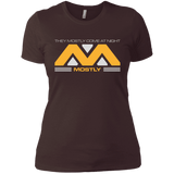 T-Shirts Dark Chocolate / X-Small They Mostly Come At Night Mostly Women's Premium T-Shirt