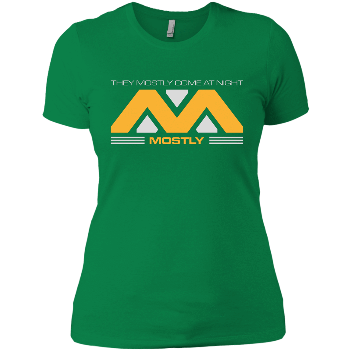 T-Shirts Kelly Green / X-Small They Mostly Come At Night Mostly Women's Premium T-Shirt