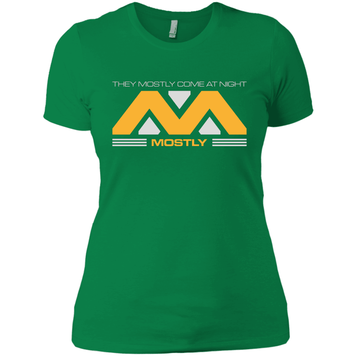 T-Shirts Kelly Green / X-Small They Mostly Come At Night Mostly Women's Premium T-Shirt