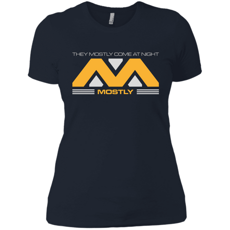 T-Shirts Midnight Navy / X-Small They Mostly Come At Night Mostly Women's Premium T-Shirt