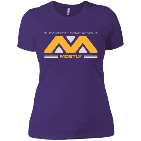 T-Shirts Purple / X-Small They Mostly Come At Night Mostly Women's Premium T-Shirt