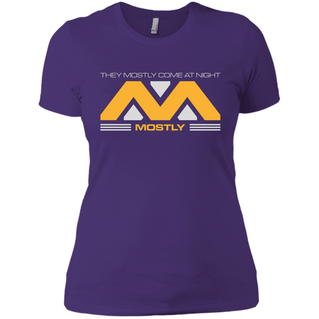 T-Shirts Purple / X-Small They Mostly Come At Night Mostly Women's Premium T-Shirt