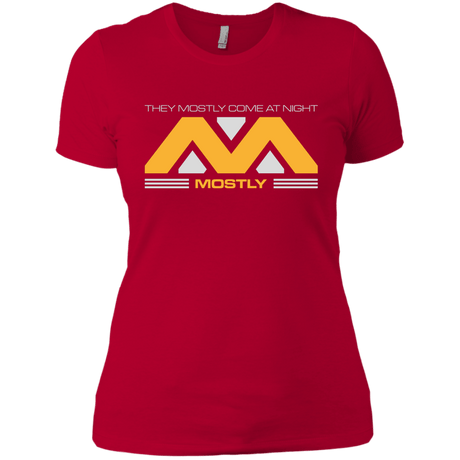 T-Shirts Red / X-Small They Mostly Come At Night Mostly Women's Premium T-Shirt