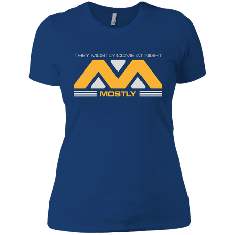 T-Shirts Royal / X-Small They Mostly Come At Night Mostly Women's Premium T-Shirt