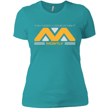 T-Shirts Tahiti Blue / X-Small They Mostly Come At Night Mostly Women's Premium T-Shirt