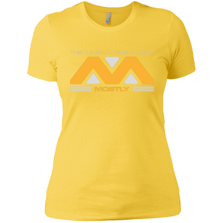 T-Shirts Vibrant Yellow / X-Small They Mostly Come At Night Mostly Women's Premium T-Shirt