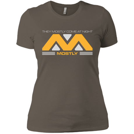T-Shirts Warm Grey / X-Small They Mostly Come At Night Mostly Women's Premium T-Shirt