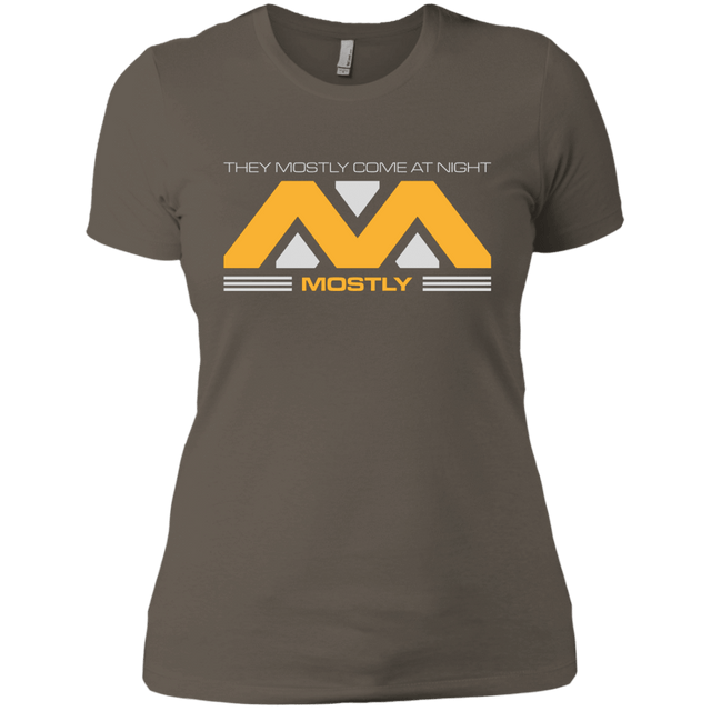 T-Shirts Warm Grey / X-Small They Mostly Come At Night Mostly Women's Premium T-Shirt